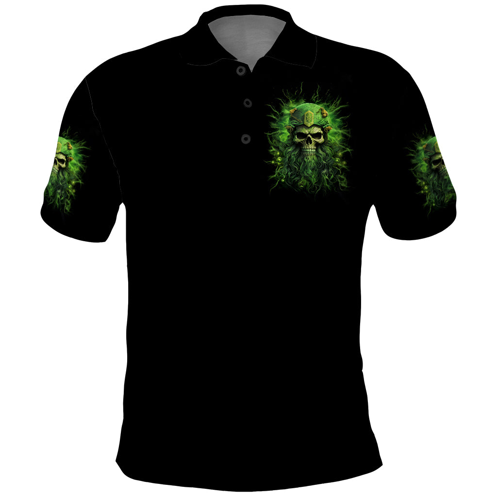 Viking Skull Polo Shirt If Your Path Demnads You Walk Through Hell Walk As If You Own The Place - Wonder Print Shop