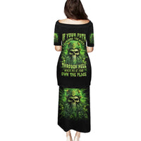 Viking Skull Puletasi If Your Path Demnads You Walk Through Hell Walk As If You Own The Place - Wonder Print Shop