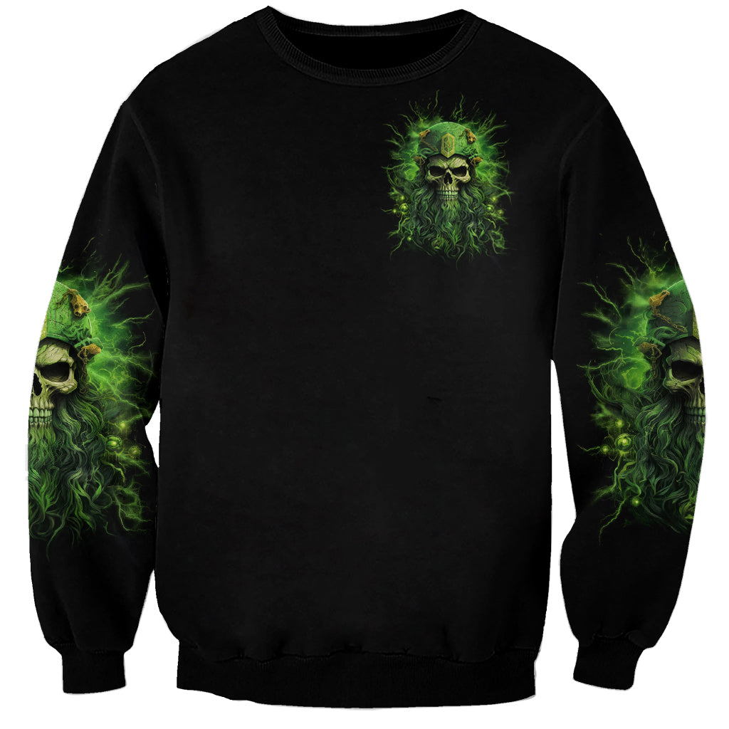 Viking Skull Sweatshirt If Your Path Demnads You Walk Through Hell Walk As If You Own The Place - Wonder Print Shop