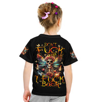 Fairy Skull Kid T Shirt Don't Fuck With Me I Fuck Back - Wonder Print Shop