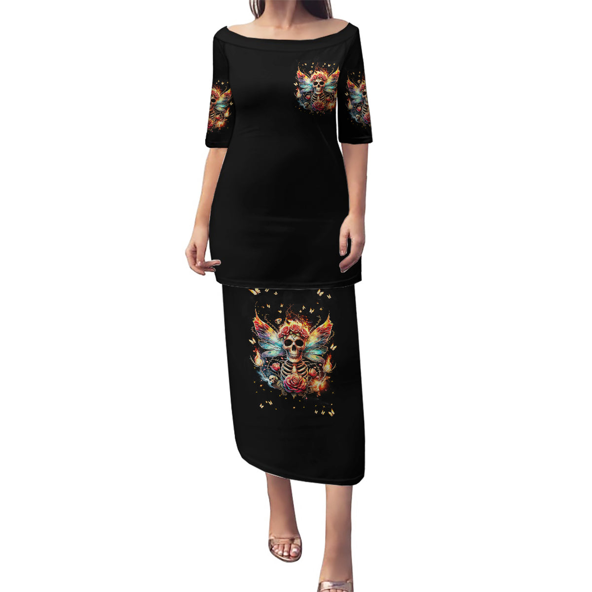 Fairy Skull Puletasi Don't Fuck With Me I Fuck Back - Wonder Print Shop