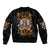 Fairy Skull Sleeve Zip Bomber Jacket Don't Fuck With Me I Fuck Back - Wonder Print Shop