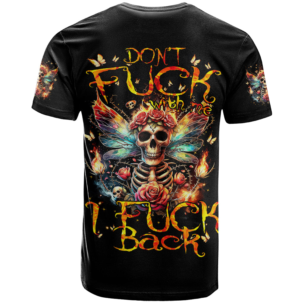 Fairy Skull T Shirt Don't Fuck With Me I Fuck Back - Wonder Print Shop