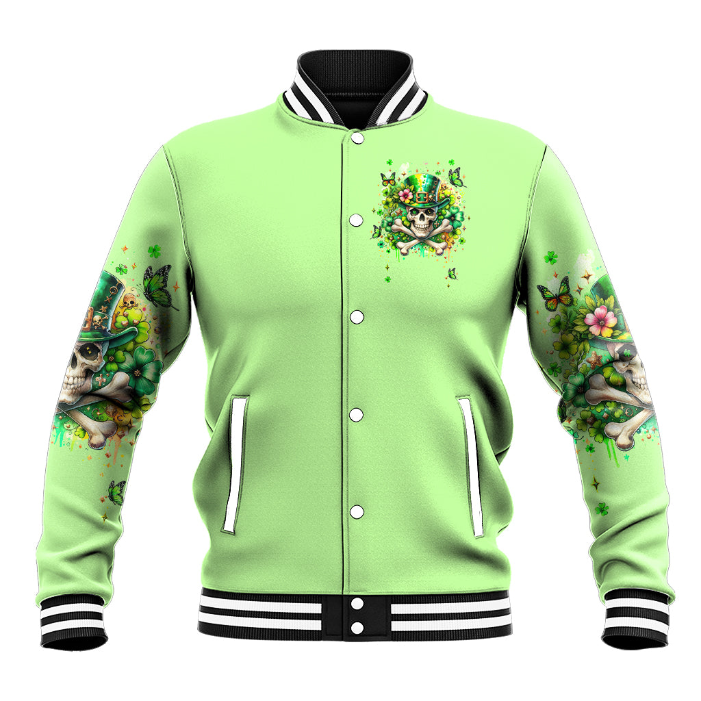 Irish Skull Baseball Jacket Let The Shenanigans Begin - Wonder Print Shop