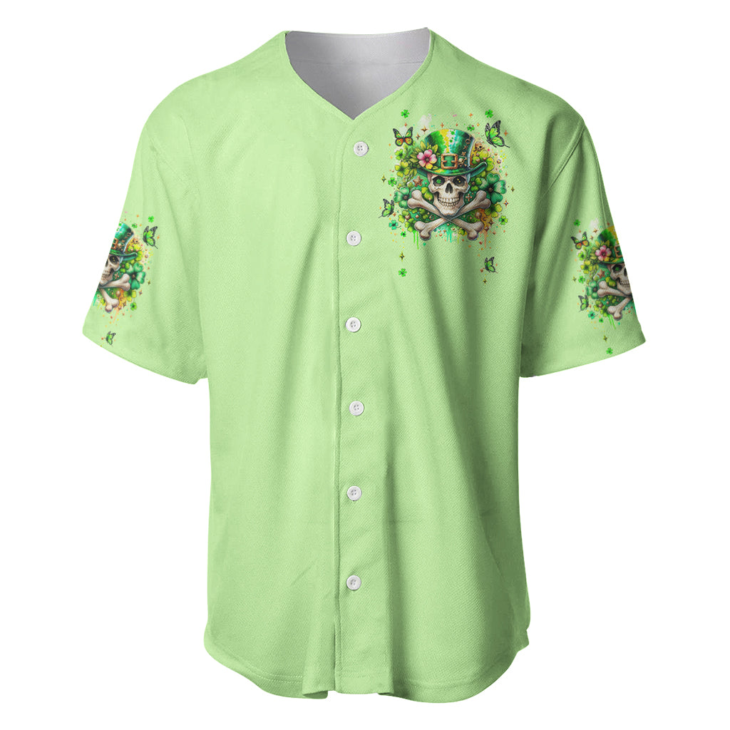 Irish Skull Baseball Jersey Let The Shenanigans Begin - Wonder Print Shop