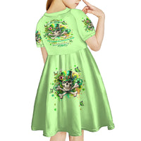 Irish Skull Kid Short Sleeve Dress Let The Shenanigans Begin - Wonder Print Shop