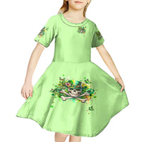 Irish Skull Kid Short Sleeve Dress Let The Shenanigans Begin - Wonder Print Shop