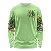 Irish Skull Long Sleeve Shirt Let The Shenanigans Begin - Wonder Print Shop