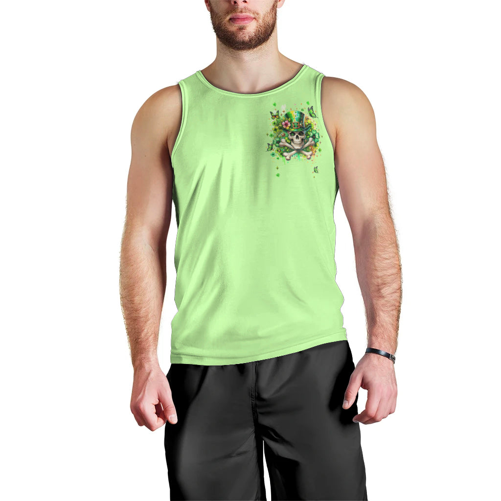 Irish Skull Men Tank Top Let The Shenanigans Begin - Wonder Print Shop