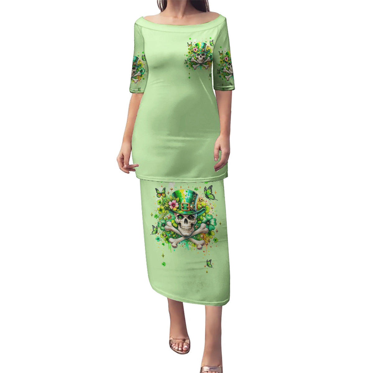 Irish Skull Puletasi Let The Shenanigans Begin - Wonder Print Shop