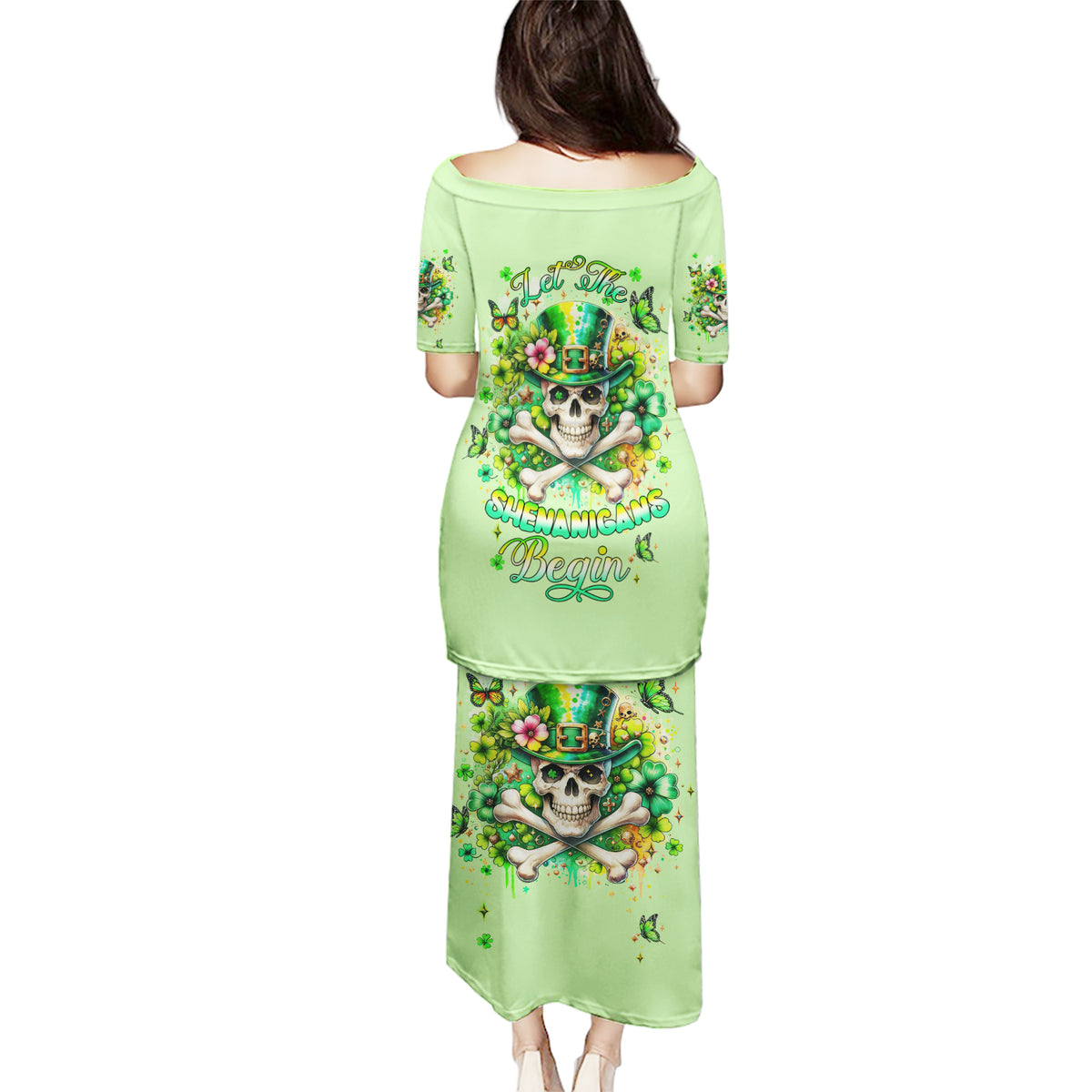 Irish Skull Puletasi Let The Shenanigans Begin - Wonder Print Shop