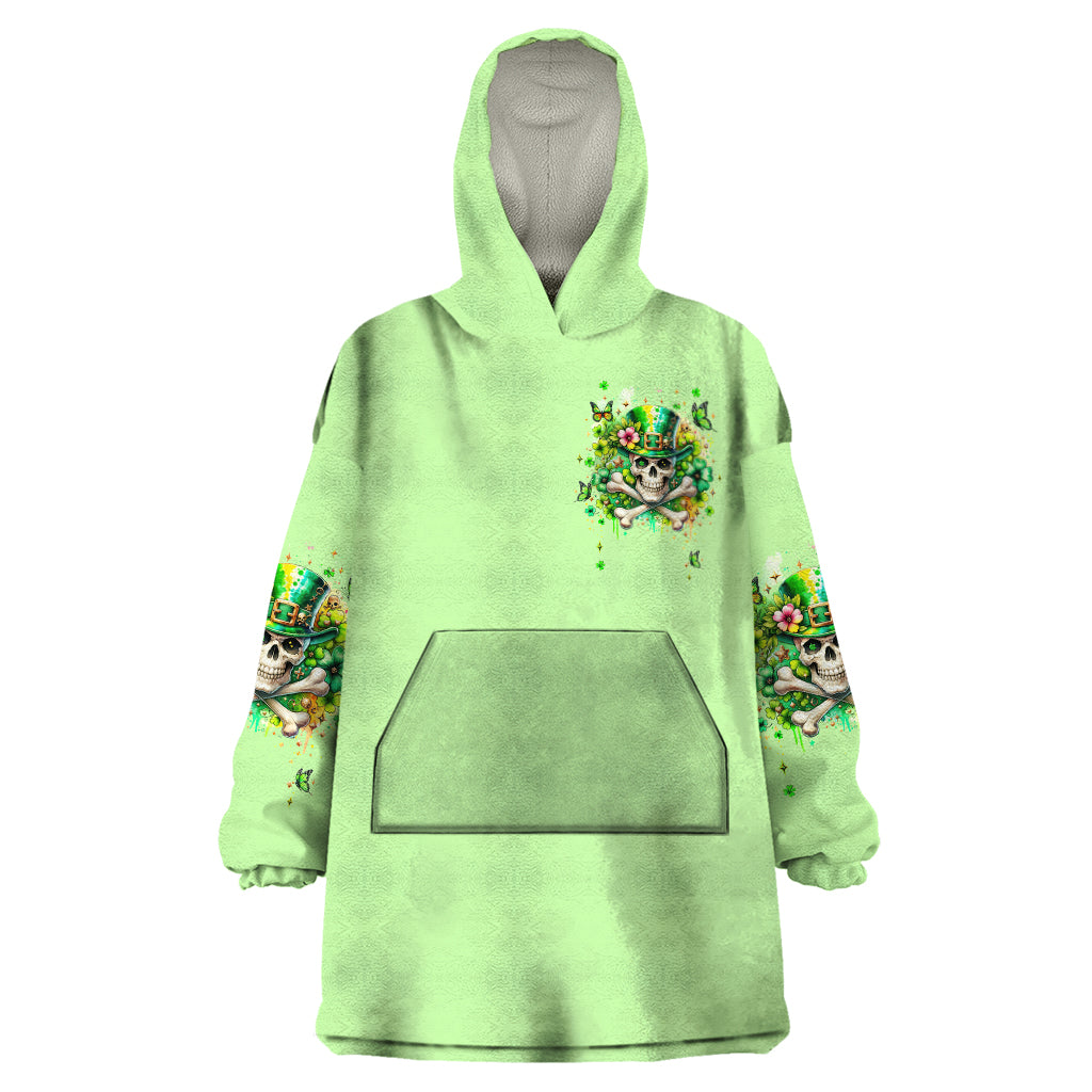 Irish Skull Wearable Blanket Hoodie Let The Shenanigans Begin - Wonder Print Shop