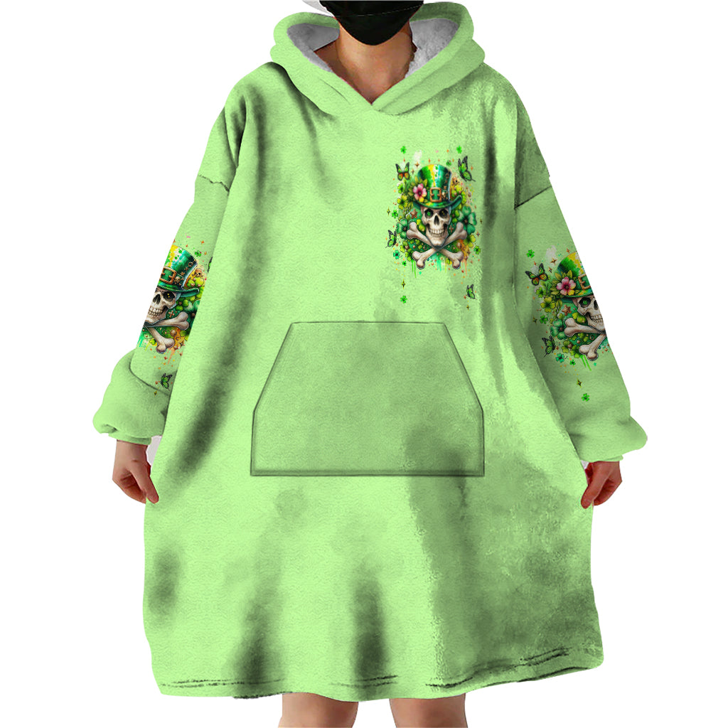 Irish Skull Wearable Blanket Hoodie Let The Shenanigans Begin - Wonder Print Shop