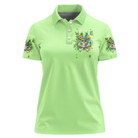 Irish Skull Women Polo Shirt Let The Shenanigans Begin - Wonder Print Shop