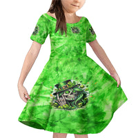 Irish Skull Family Matching Mermaid Dress and Hawaiian Shirt Shamrock And Roll - Wonder Print Shop