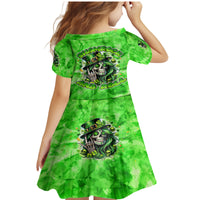 Irish Skull Family Matching Mermaid Dress and Hawaiian Shirt Shamrock And Roll - Wonder Print Shop