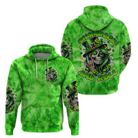 Irish Skull Hoodie Shamrock And Roll - Wonder Print Shop
