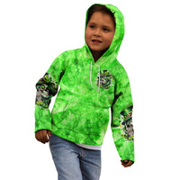 Irish Skull Kid Hoodie Shamrock And Roll - Wonder Print Shop
