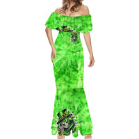 Irish Skull Mermaid Dress Shamrock And Roll - Wonder Print Shop