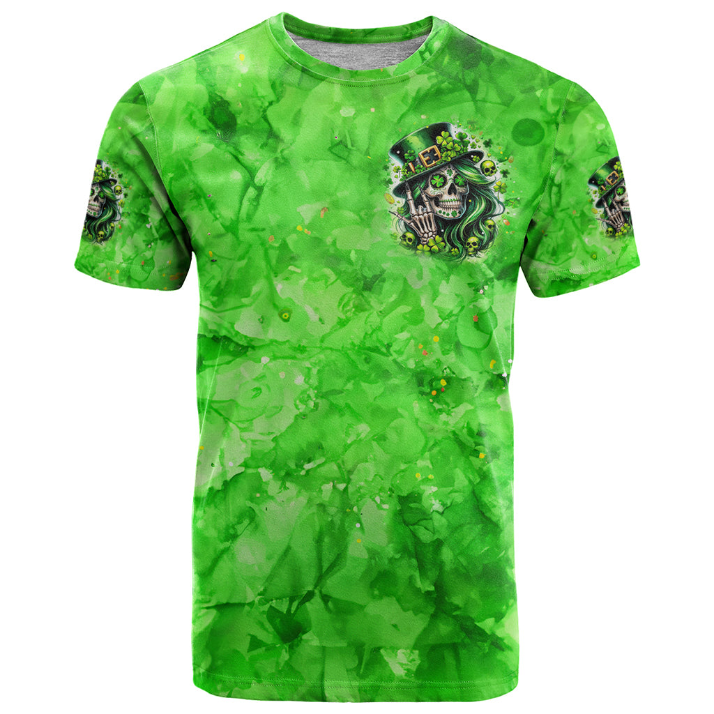 Irish Skull T Shirt Shamrock And Roll - Wonder Print Shop