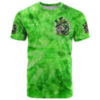 Irish Skull T Shirt Shamrock And Roll - Wonder Print Shop