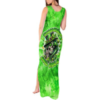 Irish Skull Tank Maxi Dress Shamrock And Roll - Wonder Print Shop