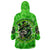 Irish Skull Wearable Blanket Hoodie Shamrock And Roll - Wonder Print Shop
