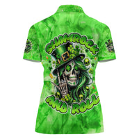 Irish Skull Women Polo Shirt Shamrock And Roll - Wonder Print Shop