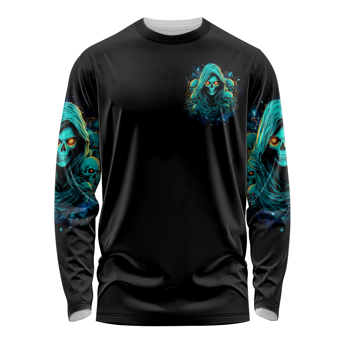 Witch Skull Long Sleeve Shirt The Good Girl In Me Got Tired Of The Bullshit So The Bitch In Me Came Out To Play - Wonder Print Shop