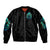 Witch Skull Sleeve Zip Bomber Jacket The Good Girl In Me Got Tired Of The Bullshit So The Bitch In Me Came Out To Play - Wonder Print Shop