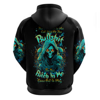 Witch Skull Zip Hoodie The Good Girl In Me Got Tired Of The Bullshit So The Bitch In Me Came Out To Play - Wonder Print Shop
