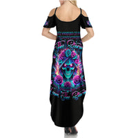 Rose Skull Family Matching Summer Maxi Dress and Hawaiian Shirt She Whispered Back Iam The Storm - Wonder Print Shop