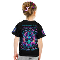 Rose Skull Kid T Shirt She Whispered Back Iam The Storm - Wonder Print Shop