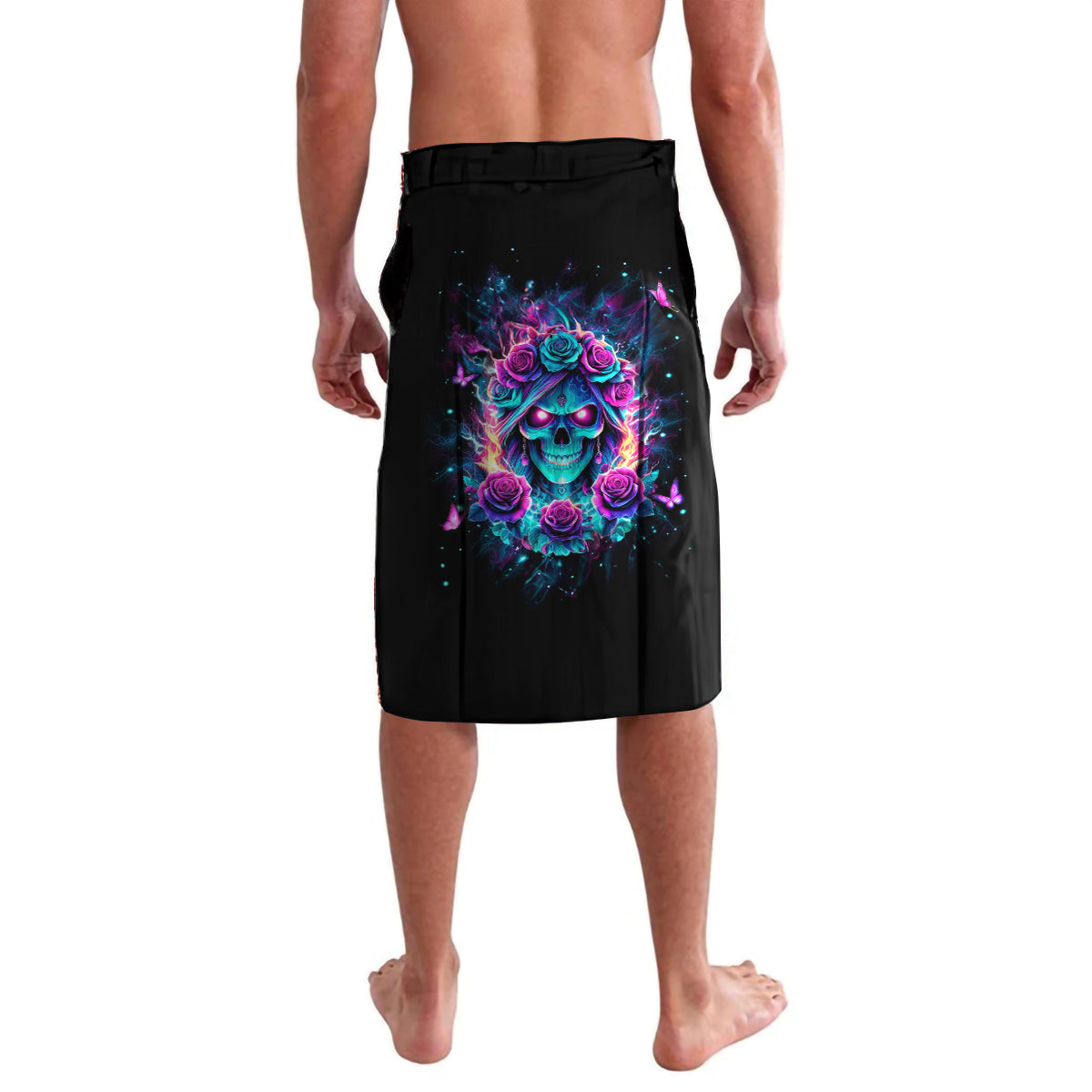 Rose Skull Lavalava She Whispered Back Iam The Storm - Wonder Print Shop