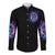 Rose Skull Long Sleeve Button Shirt She Whispered Back Iam The Storm - Wonder Print Shop
