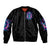 Rose Skull Sleeve Zip Bomber Jacket She Whispered Back Iam The Storm - Wonder Print Shop