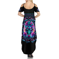Rose Skull Summer Maxi Dress She Whispered Back Iam The Storm - Wonder Print Shop