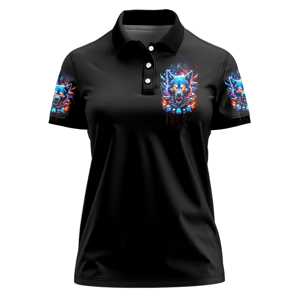 Wolf Skull Women Polo Shirt Your First Mistake Was Thinking I was One Of The Sheep - Wonder Print Shop