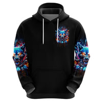 Wolf Skull Zip Hoodie Your First Mistake Was Thinking I was One Of The Sheep - Wonder Print Shop