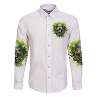 Flame Skull Family Matching Off Shoulder Short Dress and Hawaiian Shirt One Day Im Gonna Just Say Fuck It All - Wonder Print Shop