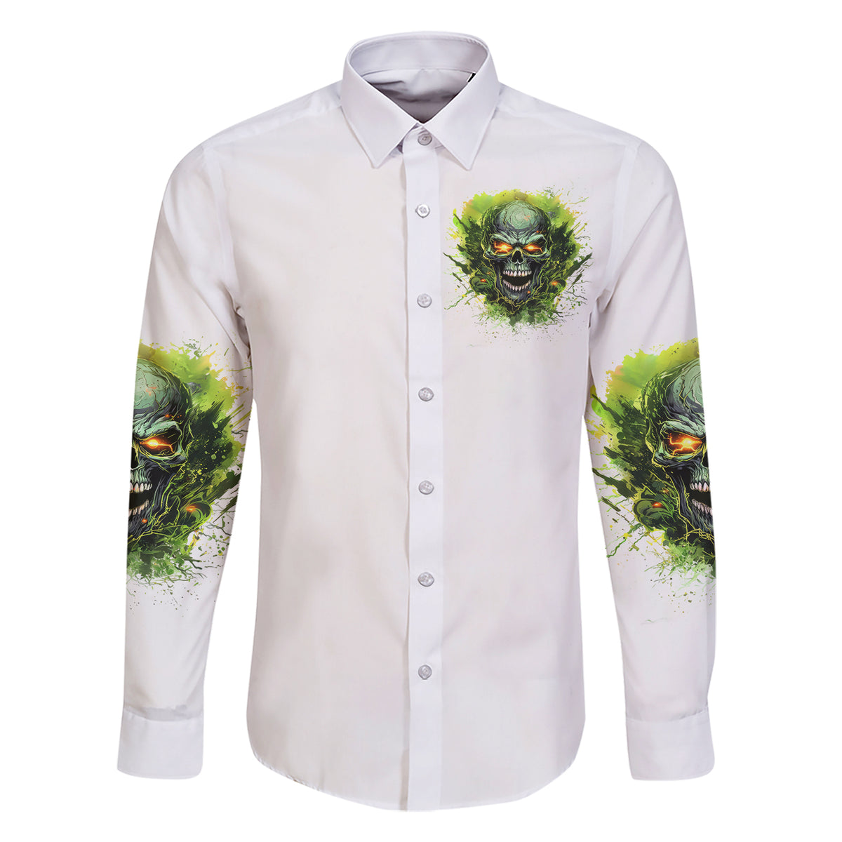 Flame Skull Family Matching Short Sleeve Bodycon Dress and Hawaiian Shirt One Day Im Gonna Just Say Fuck It All - Wonder Print Shop