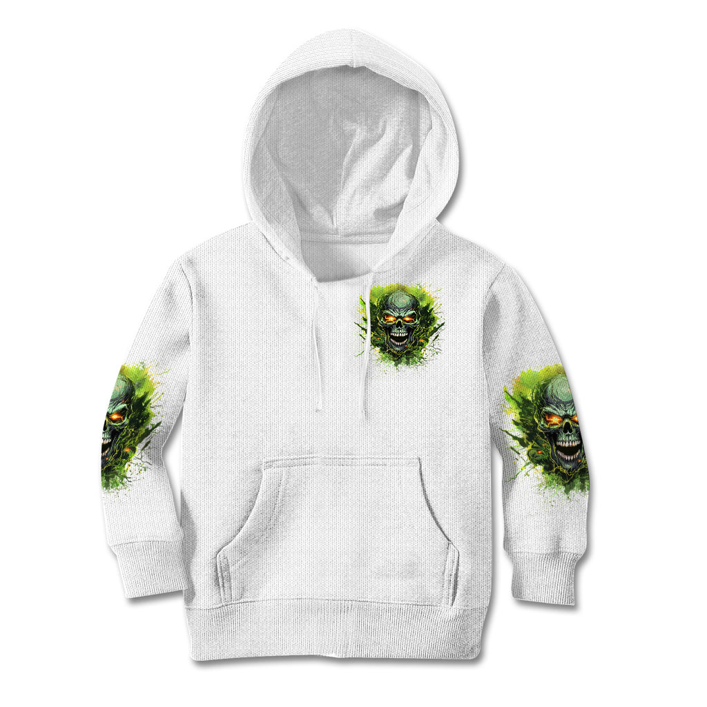 Flame Skull Kid Hoodie One Day Im Gonna Just Say Fuck It All - Wonder Print Shop