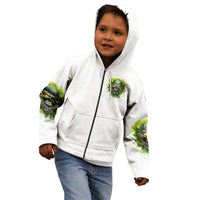 Flame Skull Kid Hoodie One Day Im Gonna Just Say Fuck It All - Wonder Print Shop