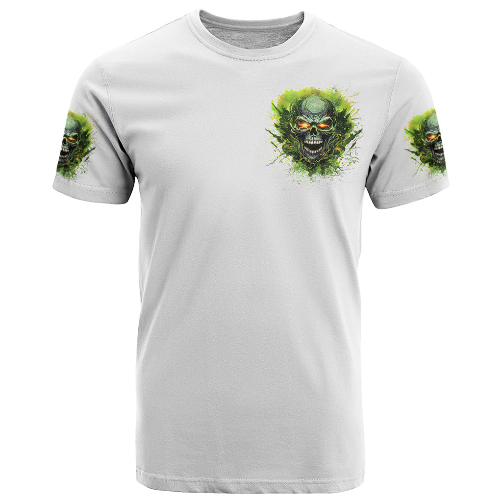 Flame Skull T Shirt One Day Im Gonna Just Say Fuck It All - Wonder Print Shop