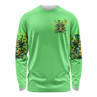 Irish Skull Long Sleeve Shirt I'm Not Anti Social I'm Just Not User Friendly - Wonder Print Shop