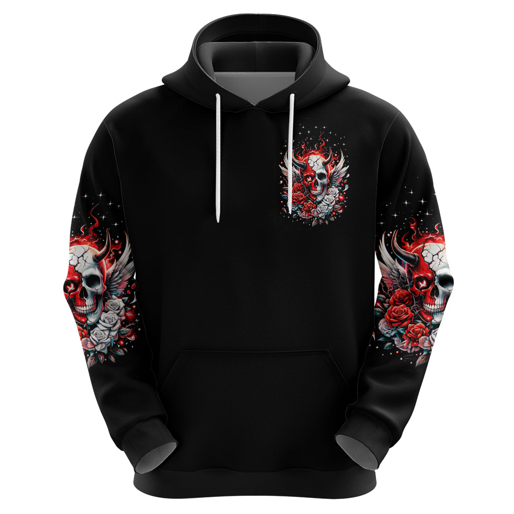 Devil Skull Hoodie In Every Angel A Demon Hides And In Every Demon An Angel Strides - Wonder Print Shop