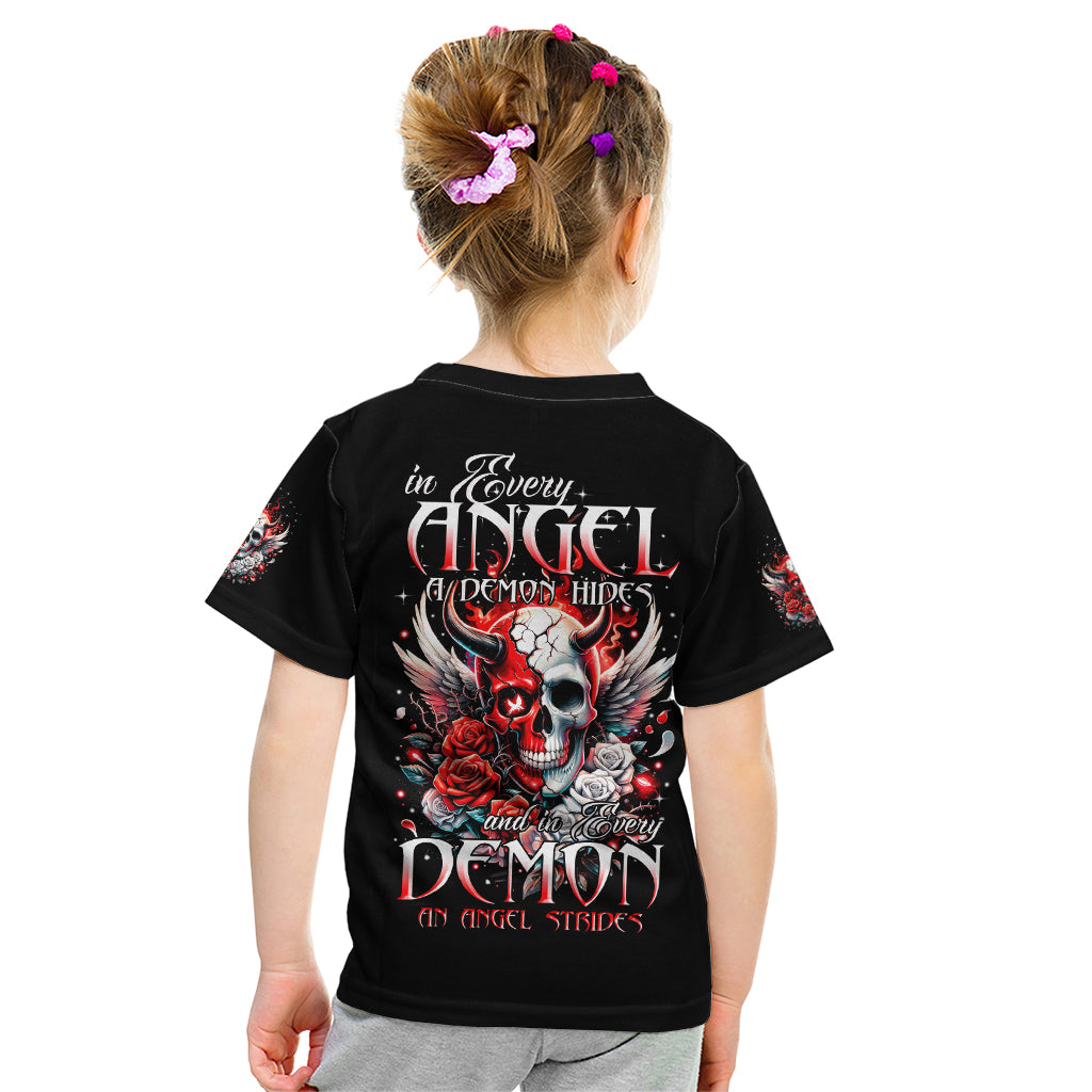 Devil Skull Kid T Shirt In Every Angel A Demon Hides And In Every Demon An Angel Strides - Wonder Print Shop