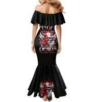 Devil Skull Mermaid Dress In Every Angel A Demon Hides And In Every Demon An Angel Strides - Wonder Print Shop