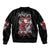 Devil Skull Sleeve Zip Bomber Jacket In Every Angel A Demon Hides And In Every Demon An Angel Strides - Wonder Print Shop