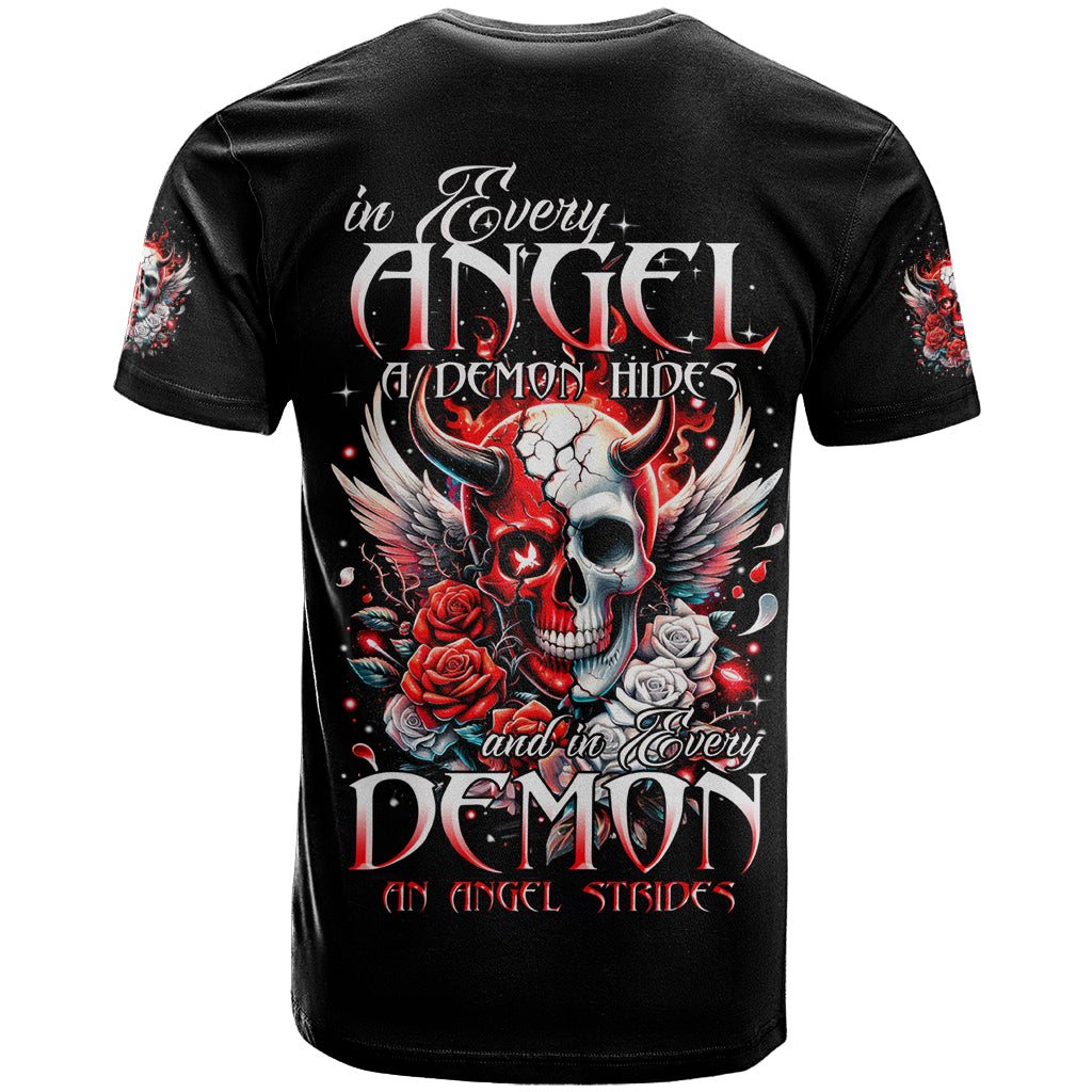 Devil Skull T Shirt In Every Angel A Demon Hides And In Every Demon An Angel Strides - Wonder Print Shop